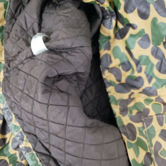 VINTAGE Wetha Guard Academy Broadway Mens XL Green Duck Camo Camouflage PVC - Picture 12 of 12